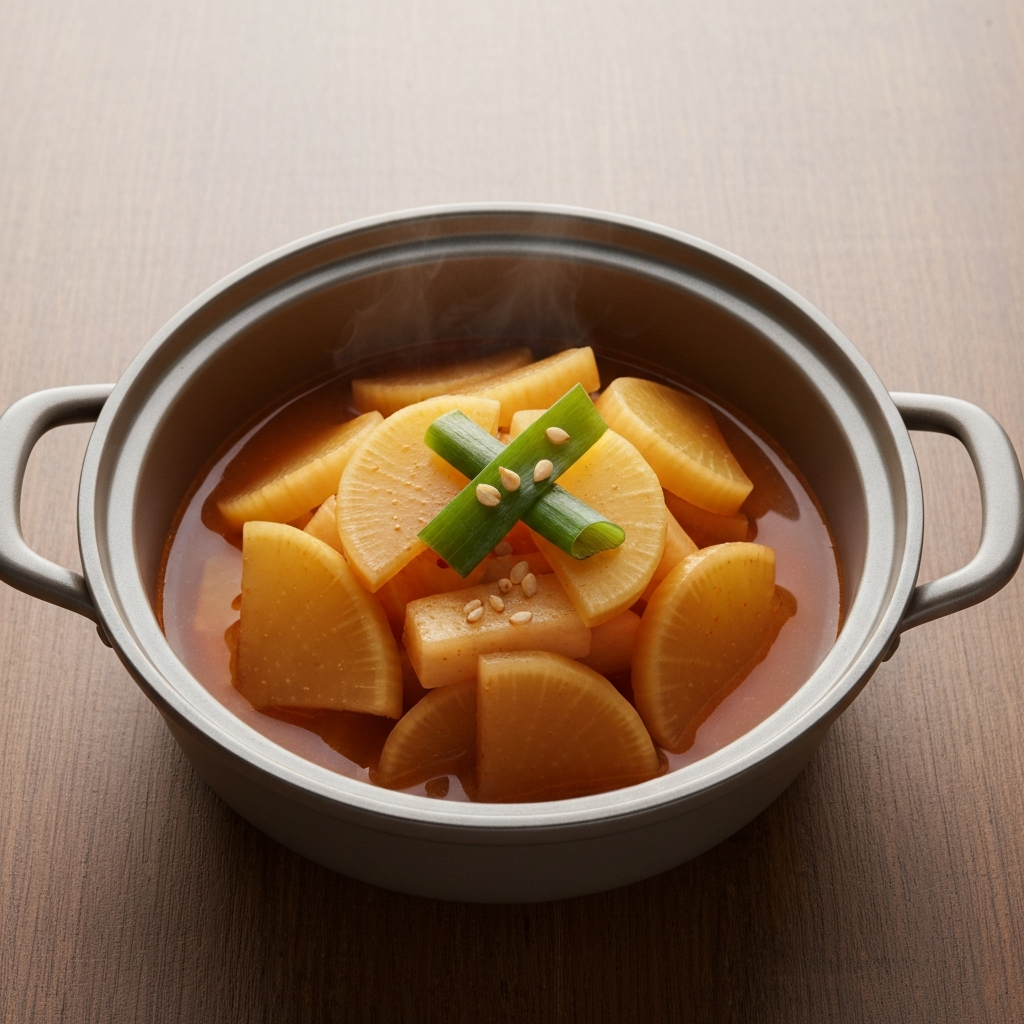 Korean Pickled Radish (Danmuji) Hot Pot