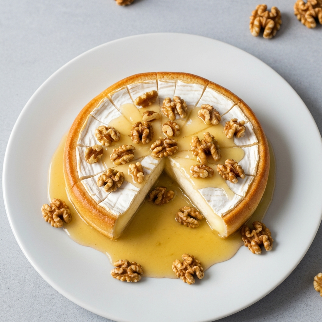 Gluten-Free Baked Brie with Honey and Walnuts