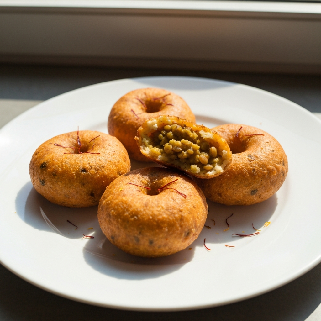 Masala Vada (Spiced Lentil Fritters)