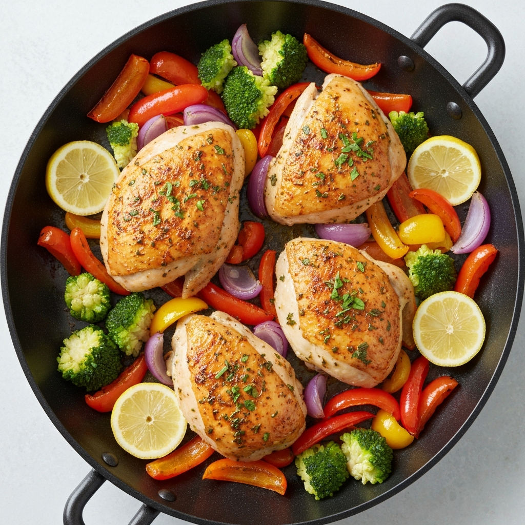 Lemon Herb Roasted Chicken and Vegetables
