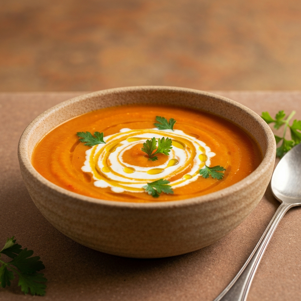 Roasted Carrot and Tomato Soup