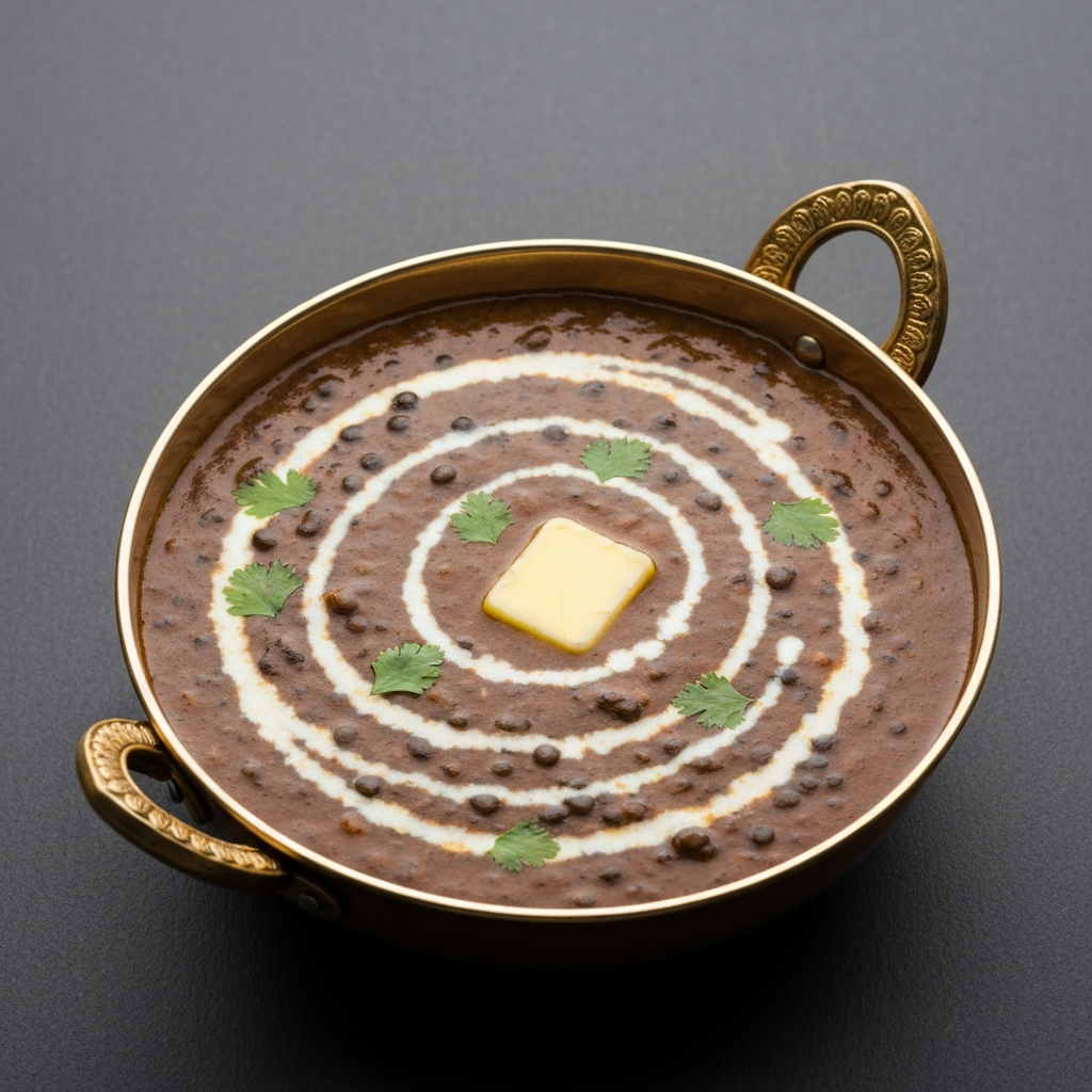 Dal Makhani (Black Lentil Curry) with Cream and Butter
