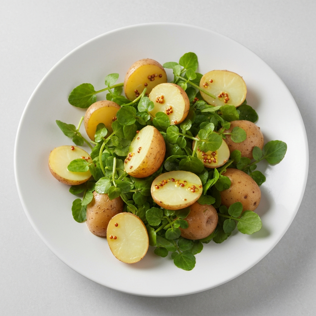 Jersey Royal Potato and Watercress Salad with Mustard Vinaigrette