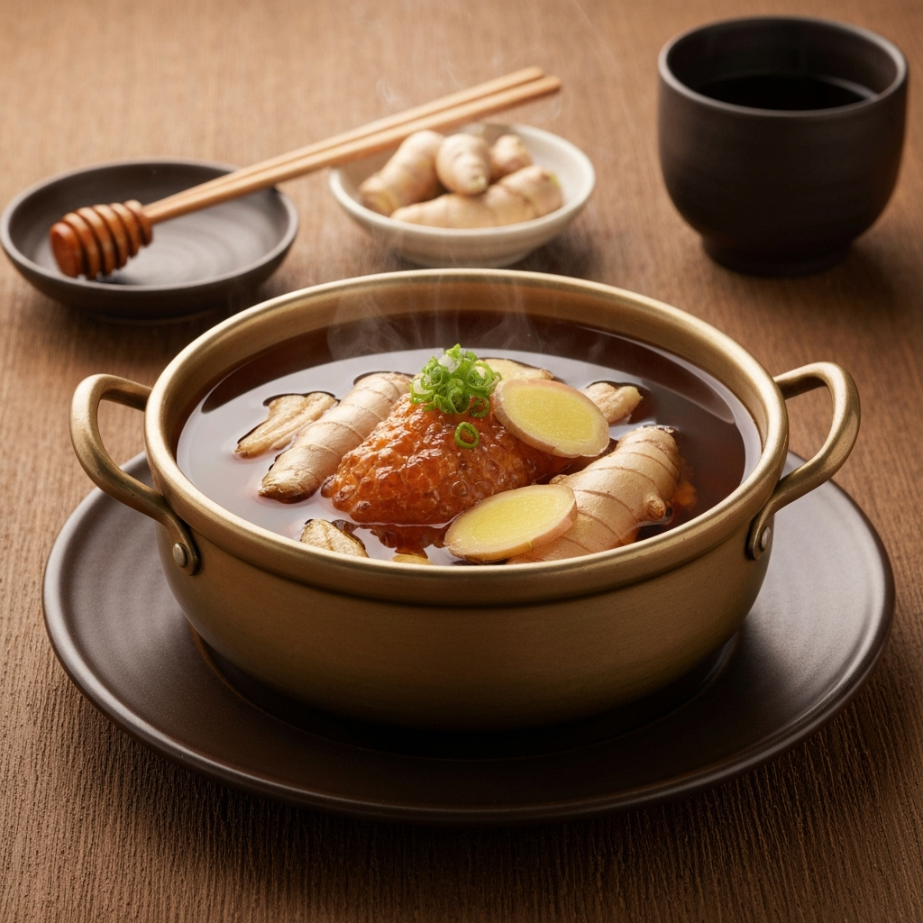 Korean Honey Ginger Tea (Saenggangcha) Hot Pot