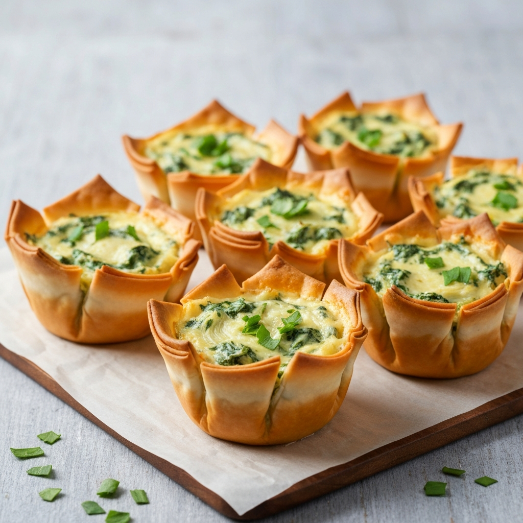 Baked Gluten-Free Artichoke and Spinach Dip Bites