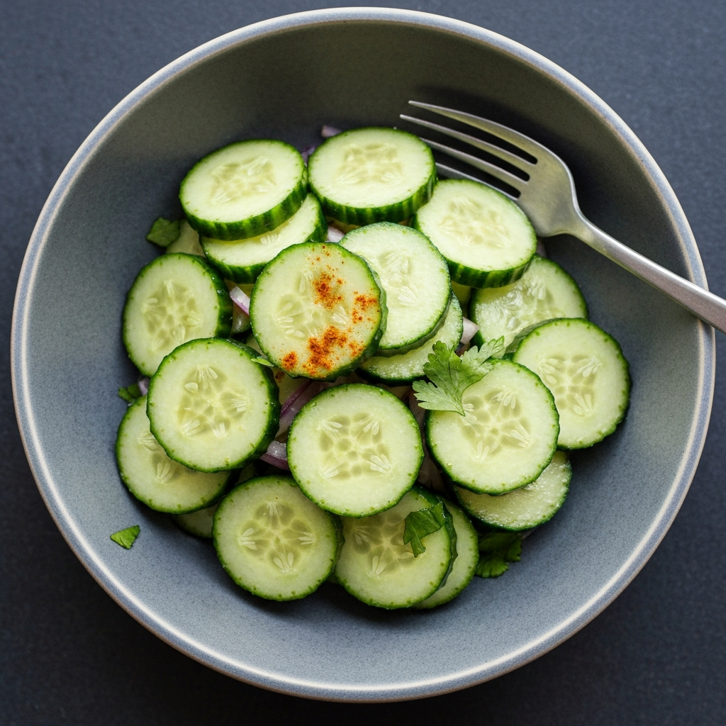 Curried Cucumber Salad with Lime Vinaigrette