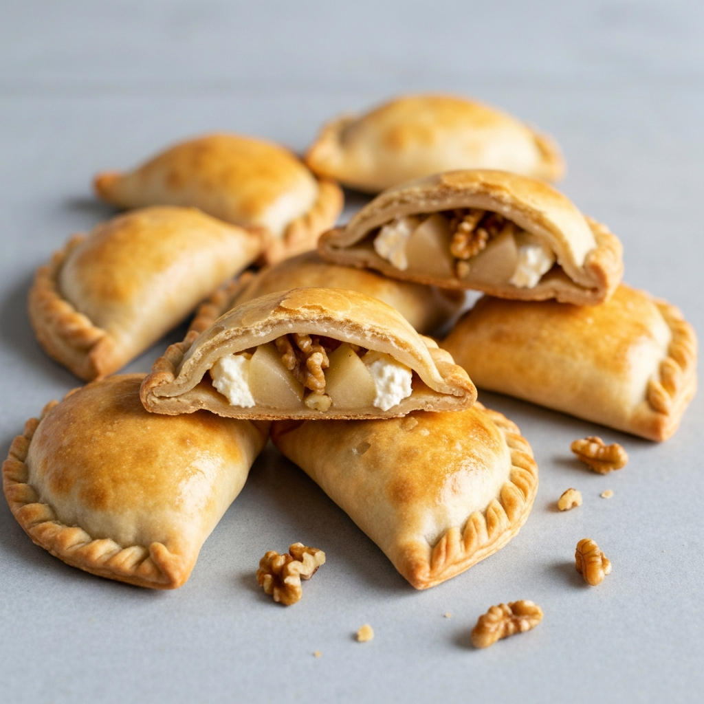 Pear & Gorgonzola Empanadas with Honey Walnuts