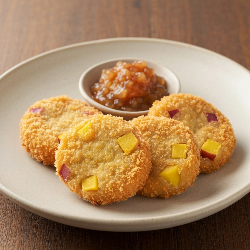 Japanese Sweet Potato and Apple Korokke
