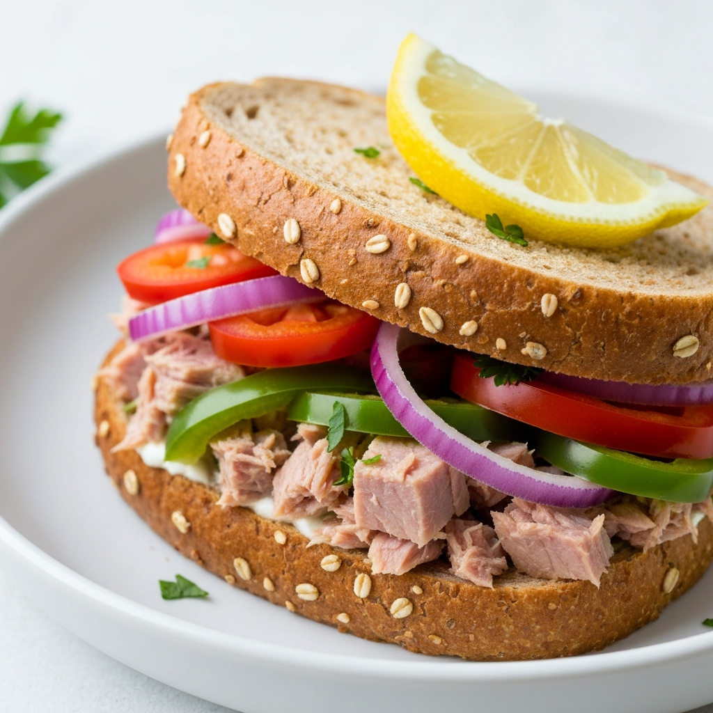 Speedy Tuna Salad Sandwich on Whole Wheat