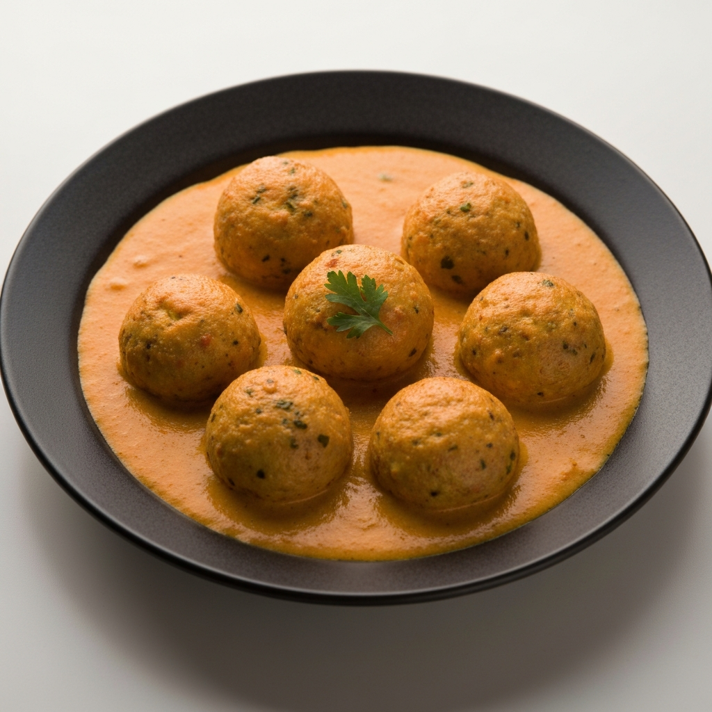 Malai Kofta (Potato and Cheese Dumplings in Creamy Sauce)