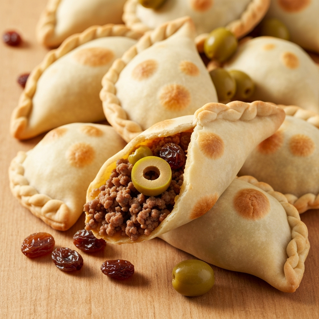 Picadillo Empanadas with Green Olives and Raisins