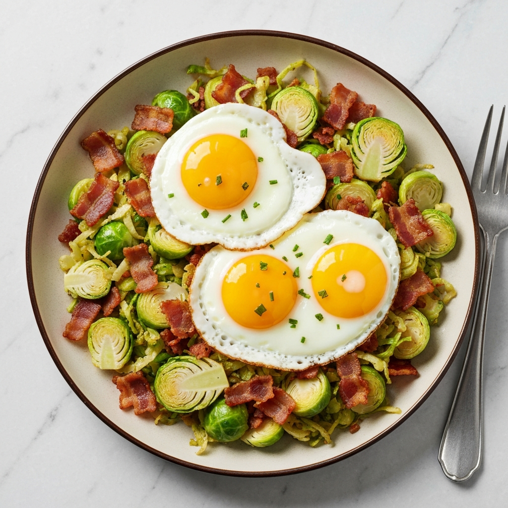Brussels Sprouts and Jersey Bacon Hash