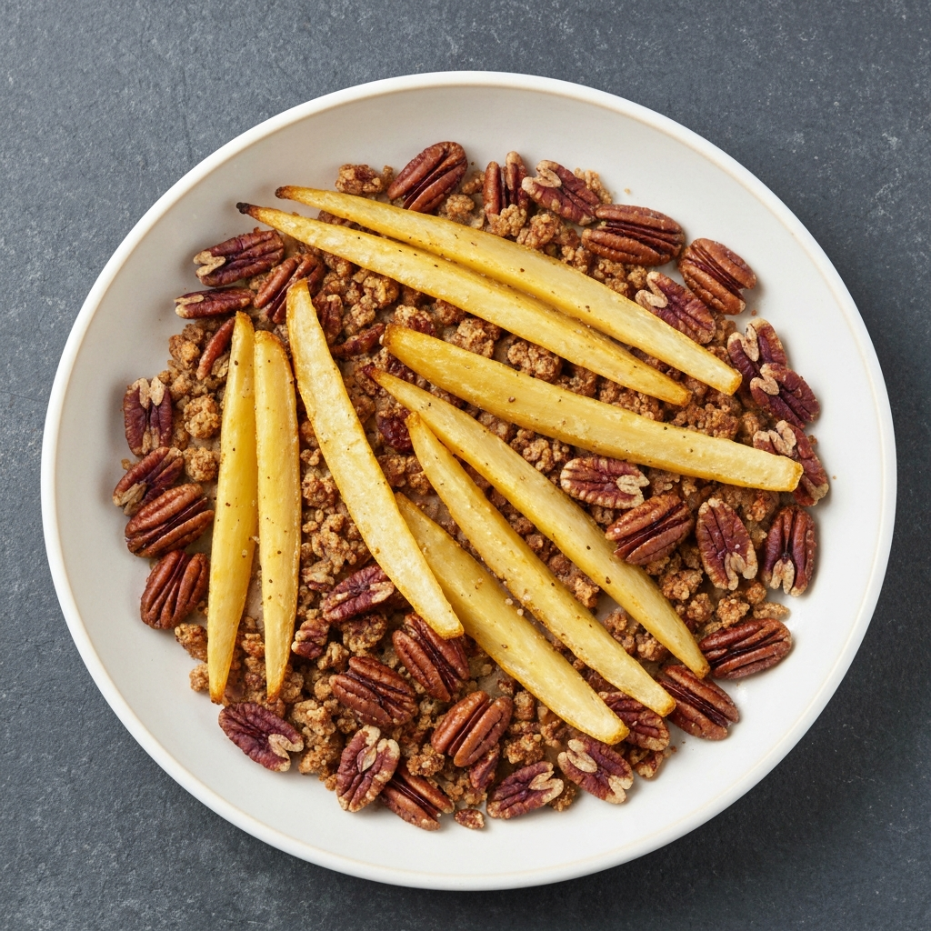 Sweet & Savory Roasted Parsnip Breakfast with Maple-Pecan Crumble