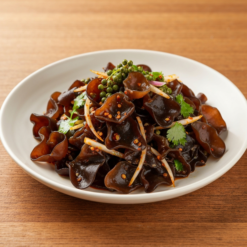 Sichuan Spicy Black Fungus Salad