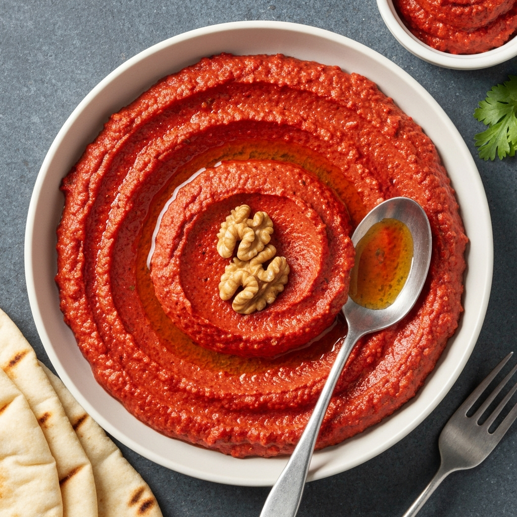 Muhammara (Roasted Red Pepper Dip)
