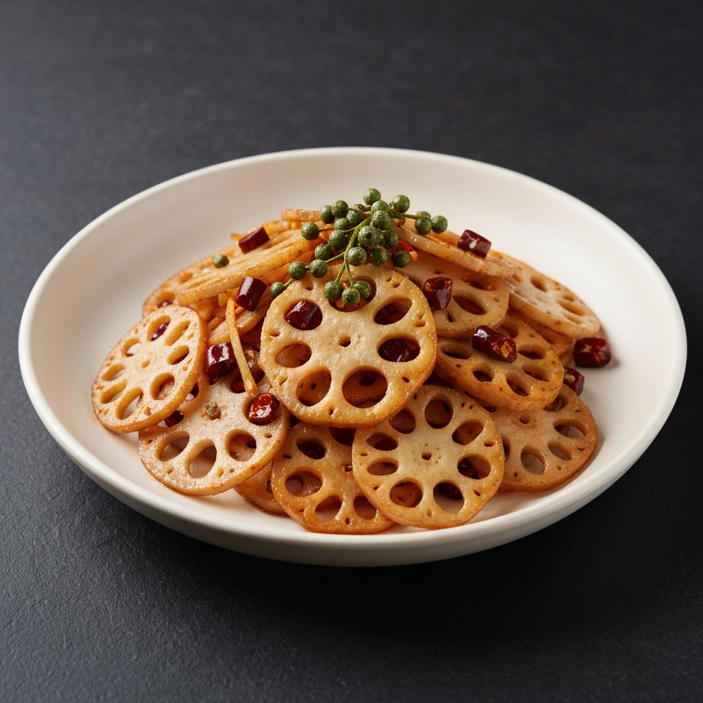 Sichuan Spicy Lotus Root Stir-Fry