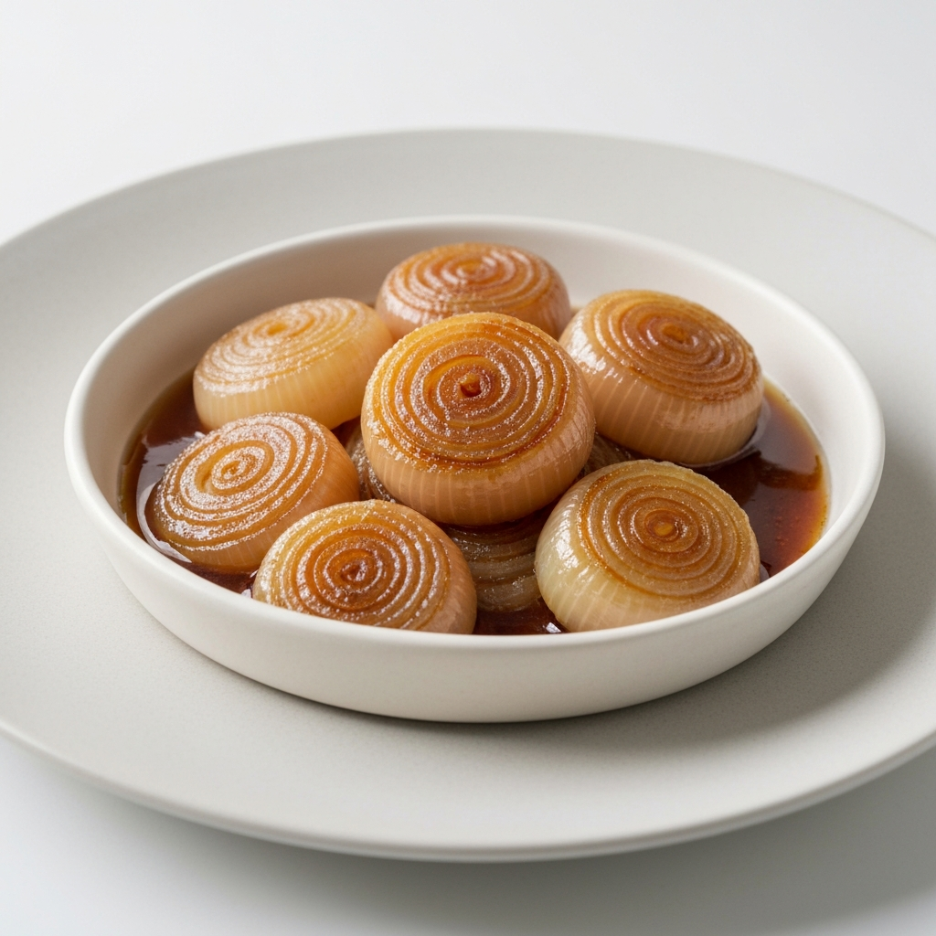 Sweet Caramelized Steamed Onion Pudding