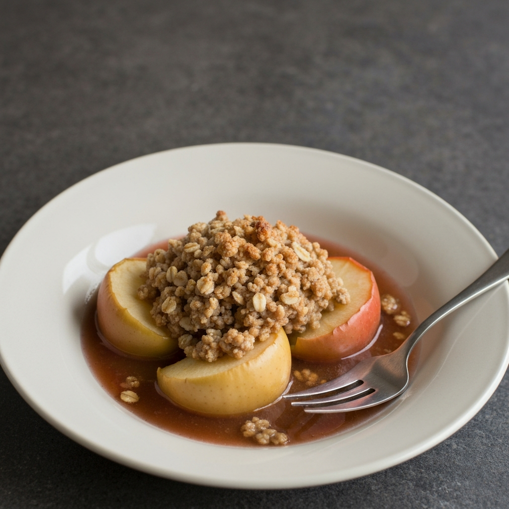 Baked Cinnamon Apples with Oatmeal Crumble