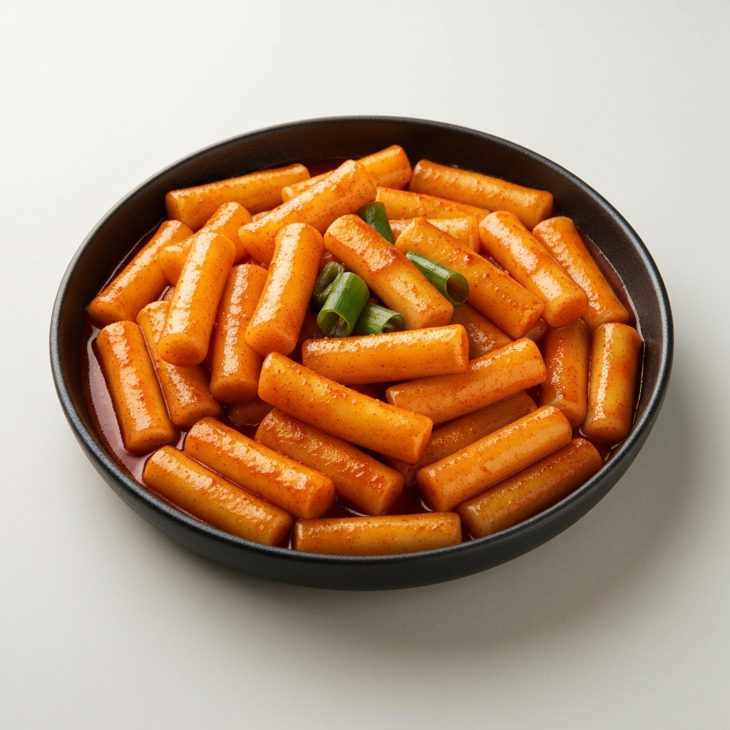 Spicy Korean Rice Cakes (Tteokbokki)