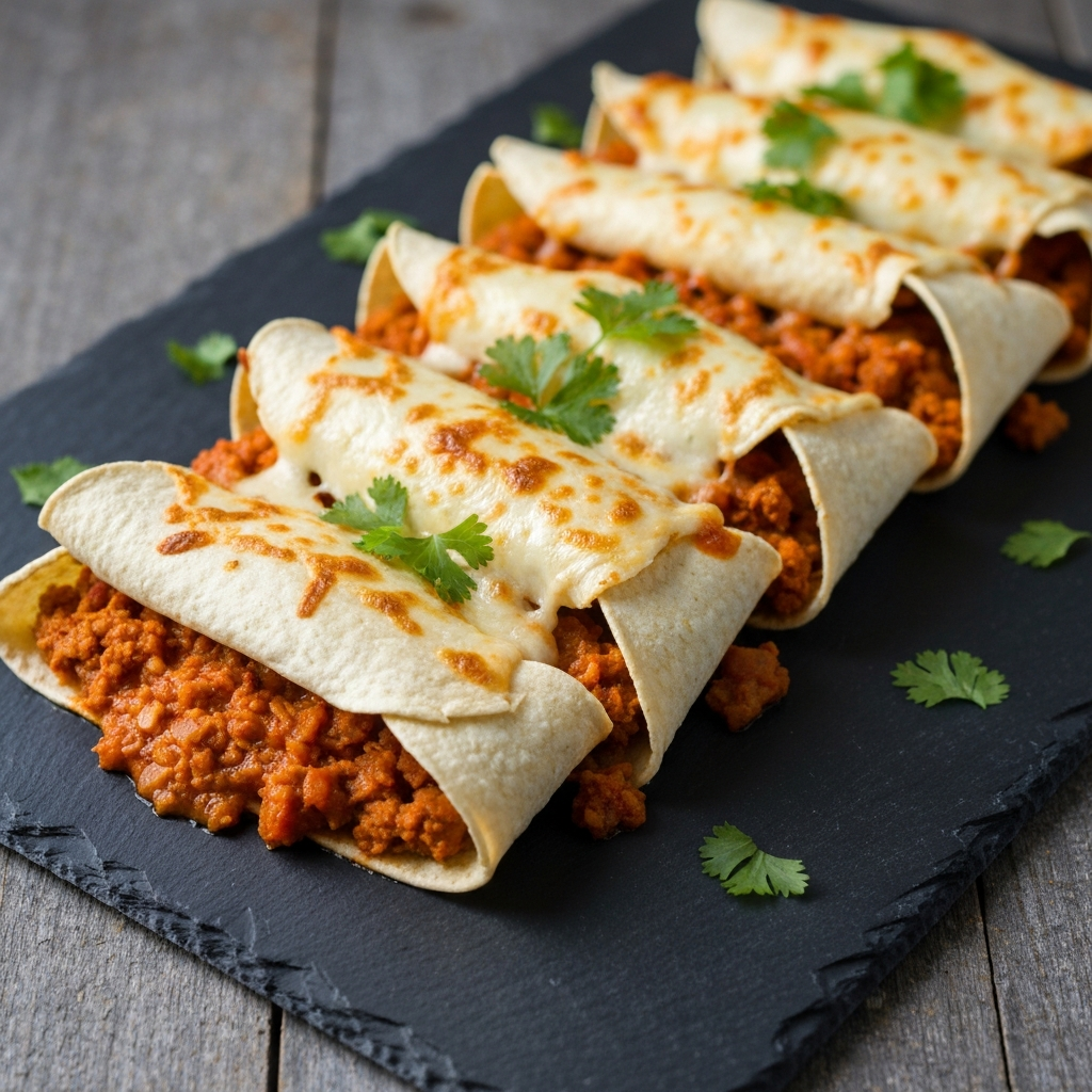 Spicy Black Bean & Corn Enchiladas