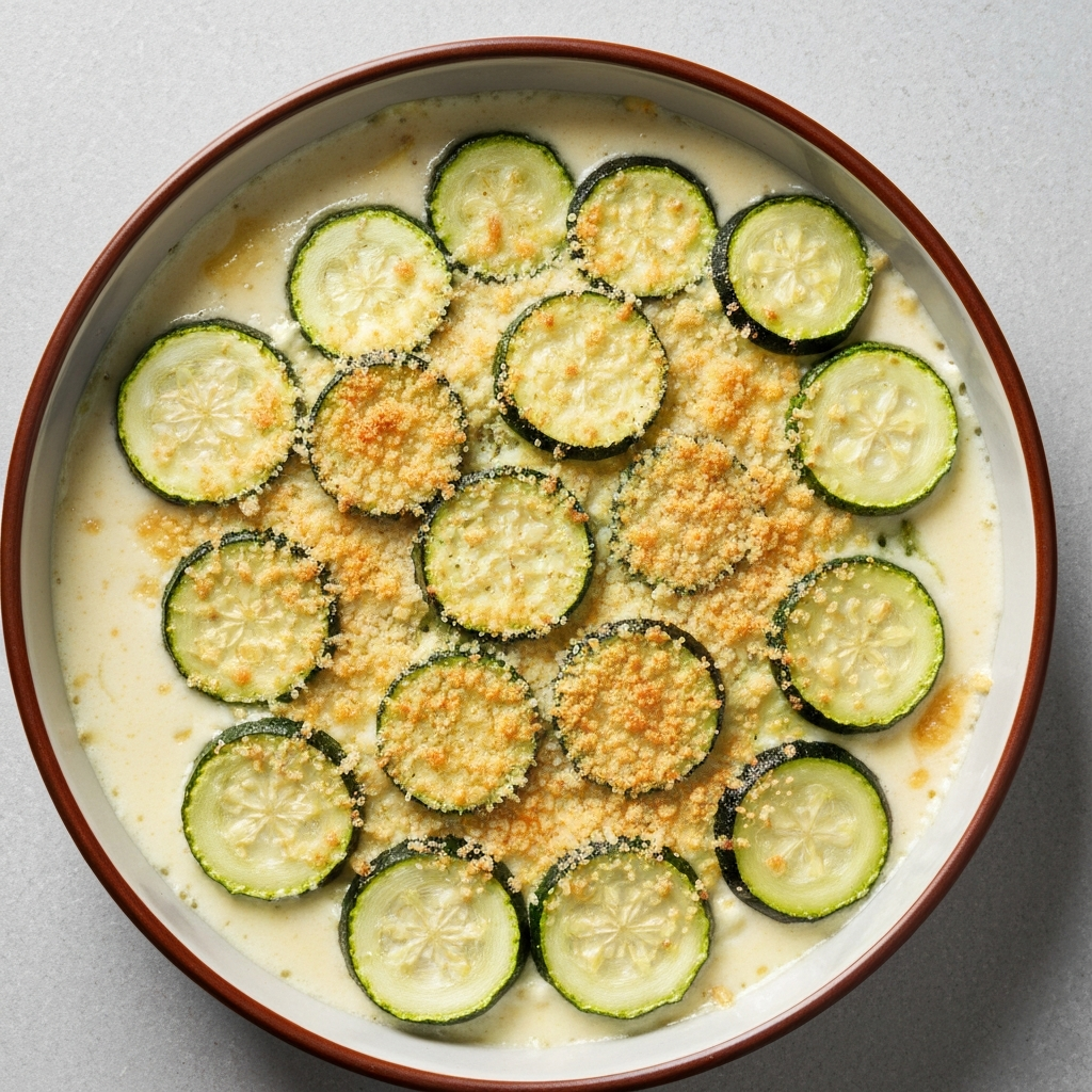 Creamy Courgette and Jersey Milk Gratin