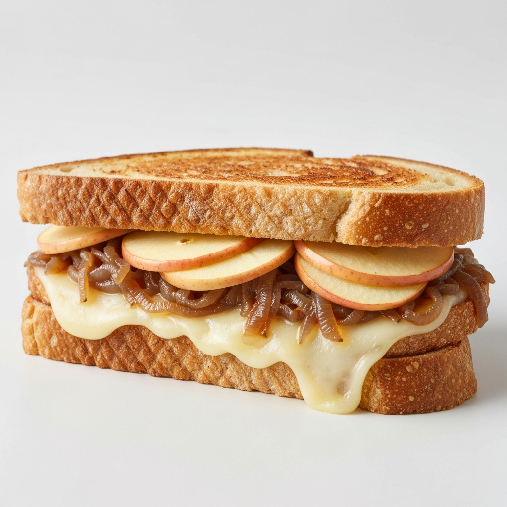 French Onion and Apple Grilled Cheese