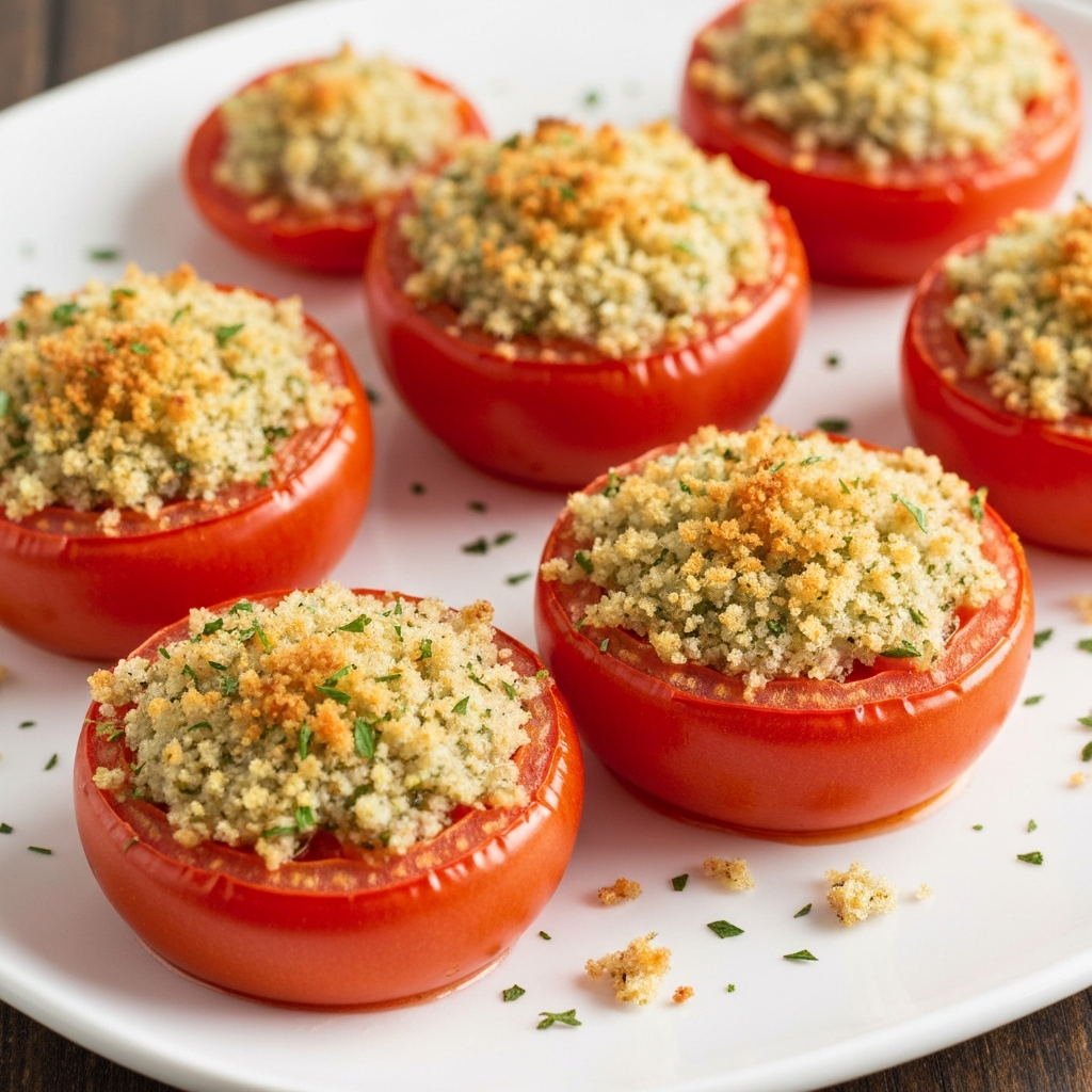 Baked Tomatoes with Herbed Breadcrumbs