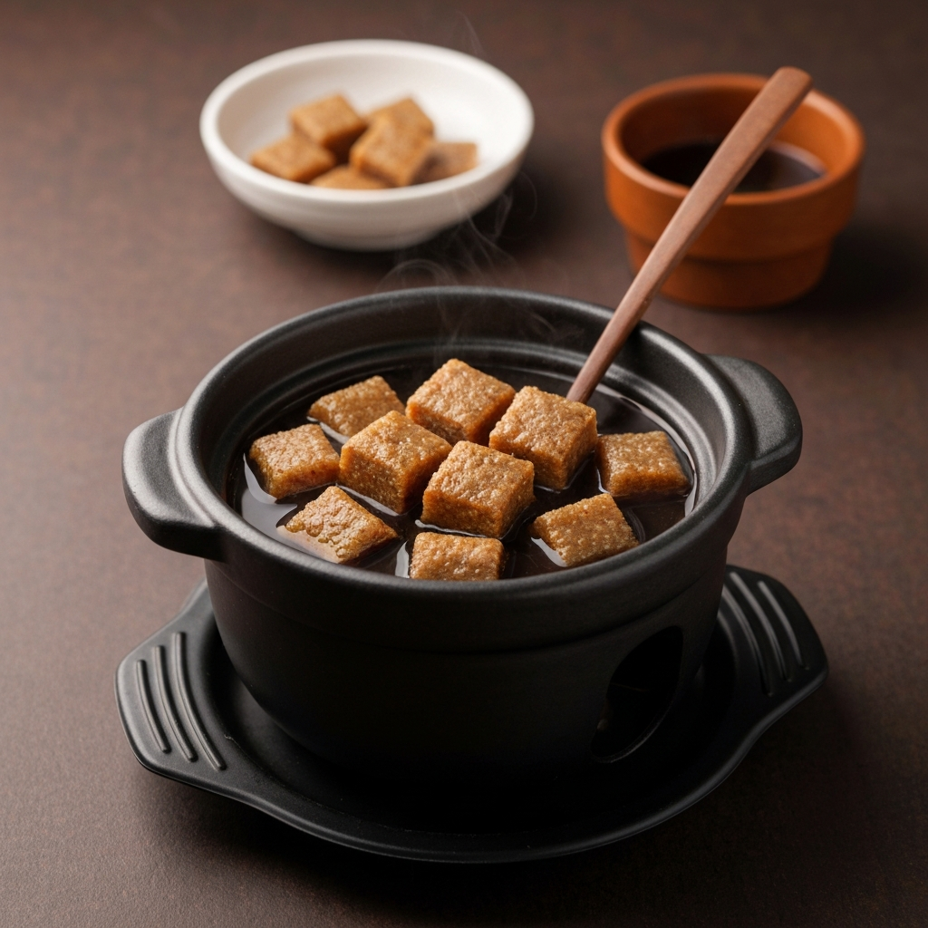 Korean Dalgona Candy Hot Pot with Coffee