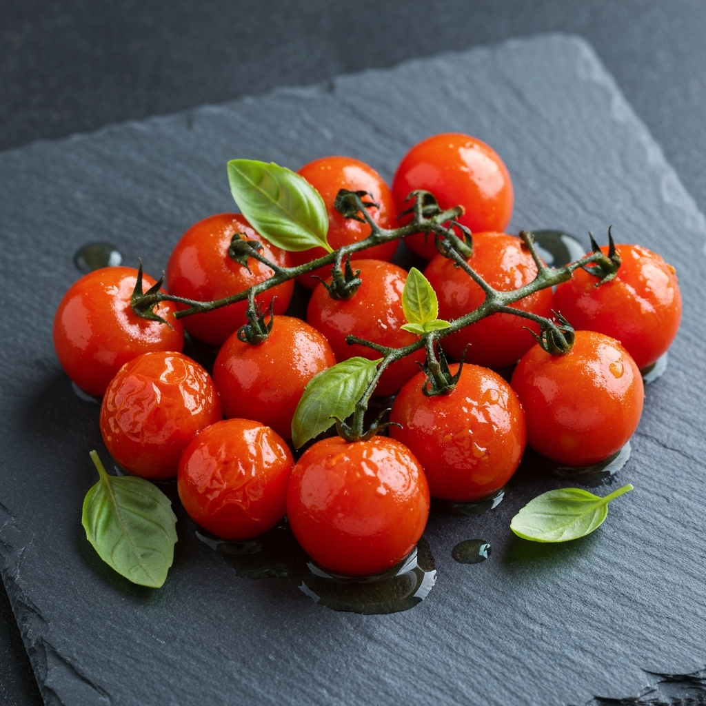 Roasted Cherry Tomatoes with Garlic and Herbs