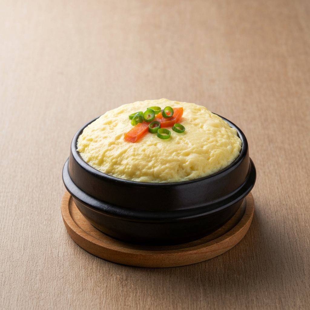 Korean Steamed Egg (Gyeran Jjim) Hot Pot with Vegetables