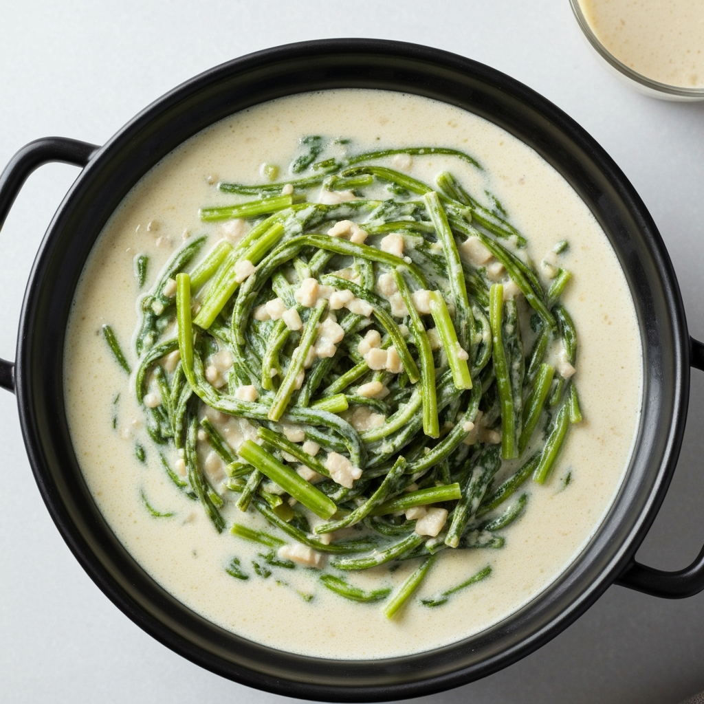Creamy Slow-Cooked Spinach