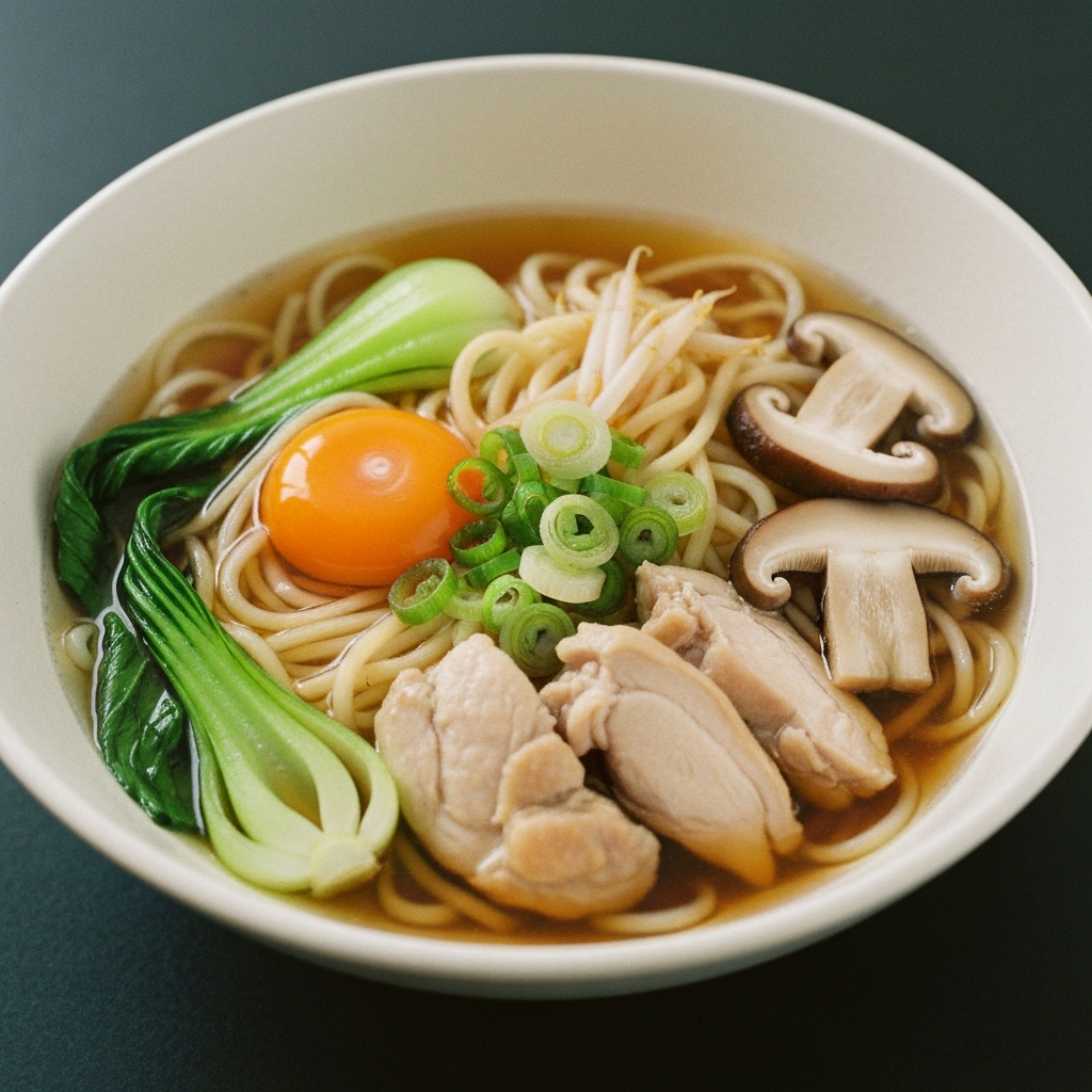 Japanese Style Chicken Noodle Soup