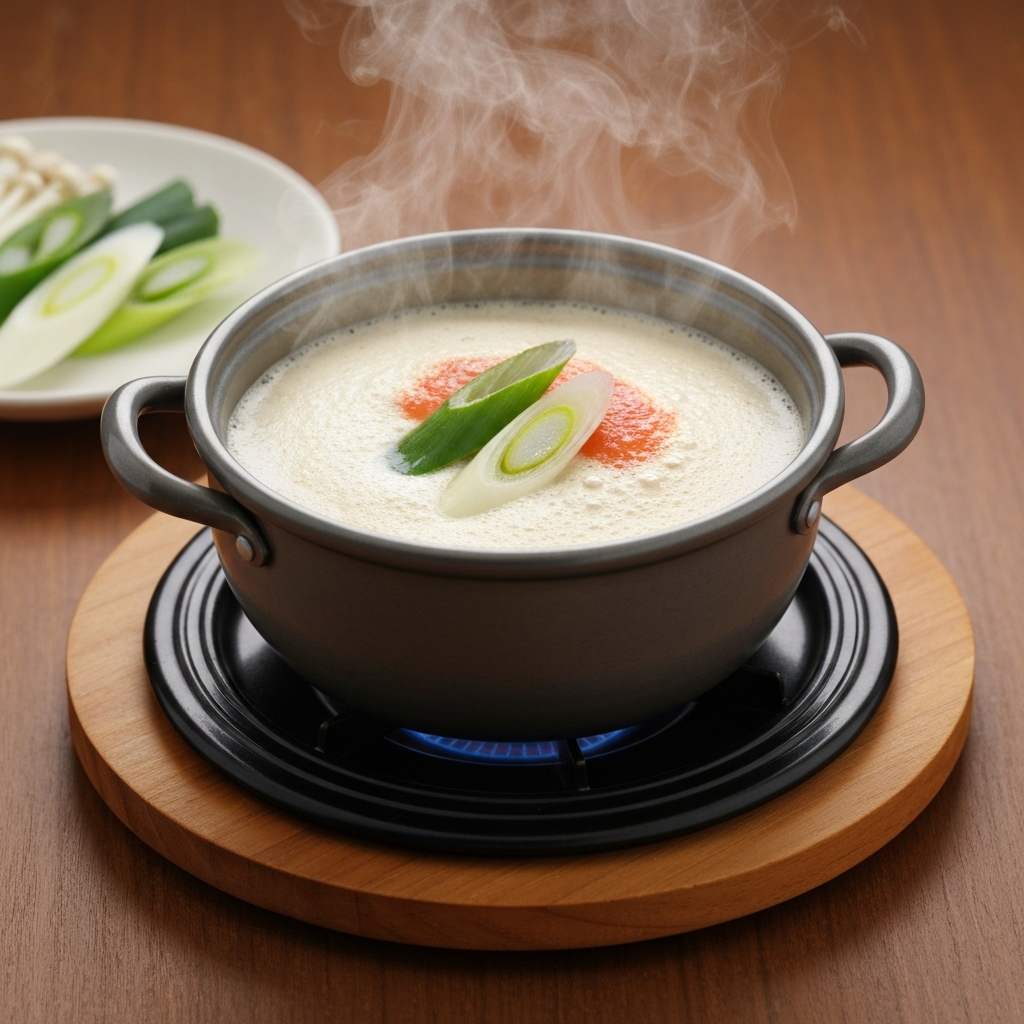 Korean Misugaru Latte Hot Pot
