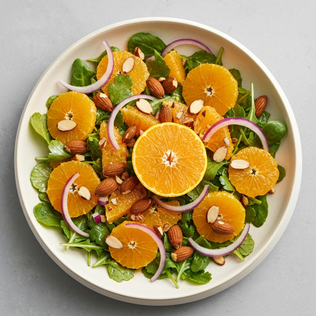 Orange and Almond Salad with Sherry Vinaigrette