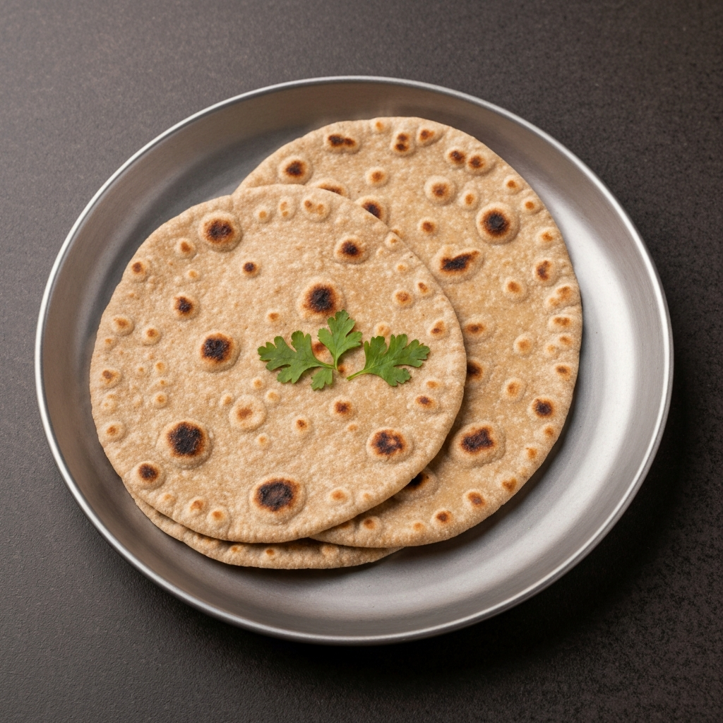 Roti (Indian Flatbread) with Whole Wheat Flour