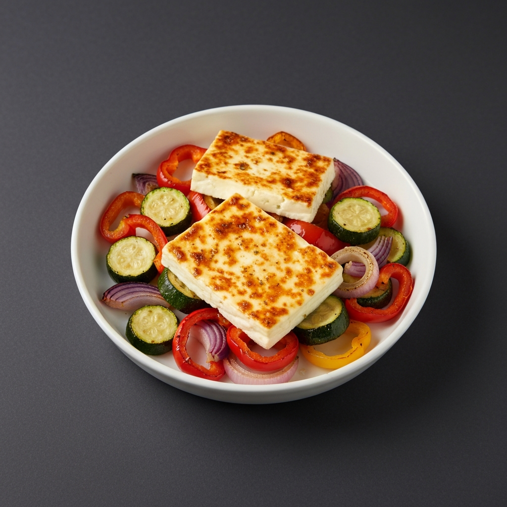 Mediterranean Baked Feta with Roasted Vegetables
