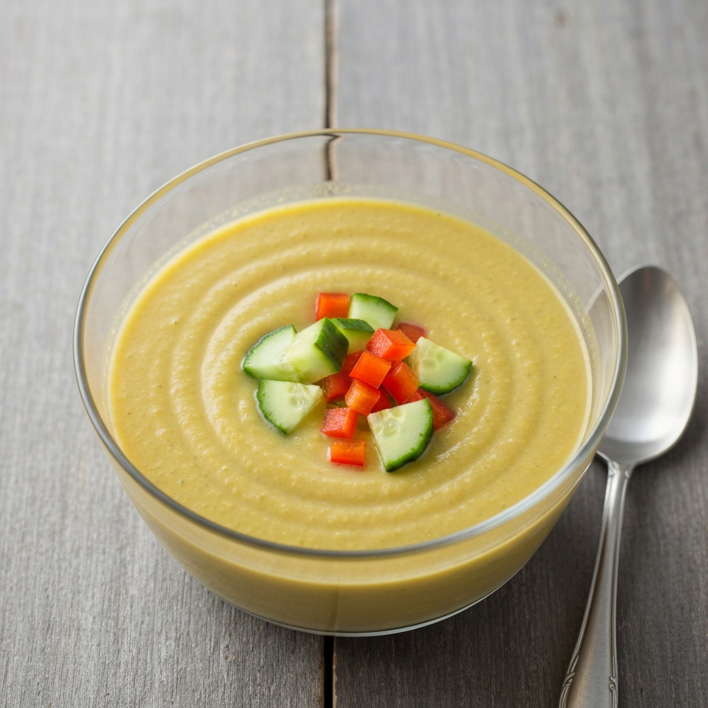 Gazpacho Andaluz with Cucumber and Bell Pepper