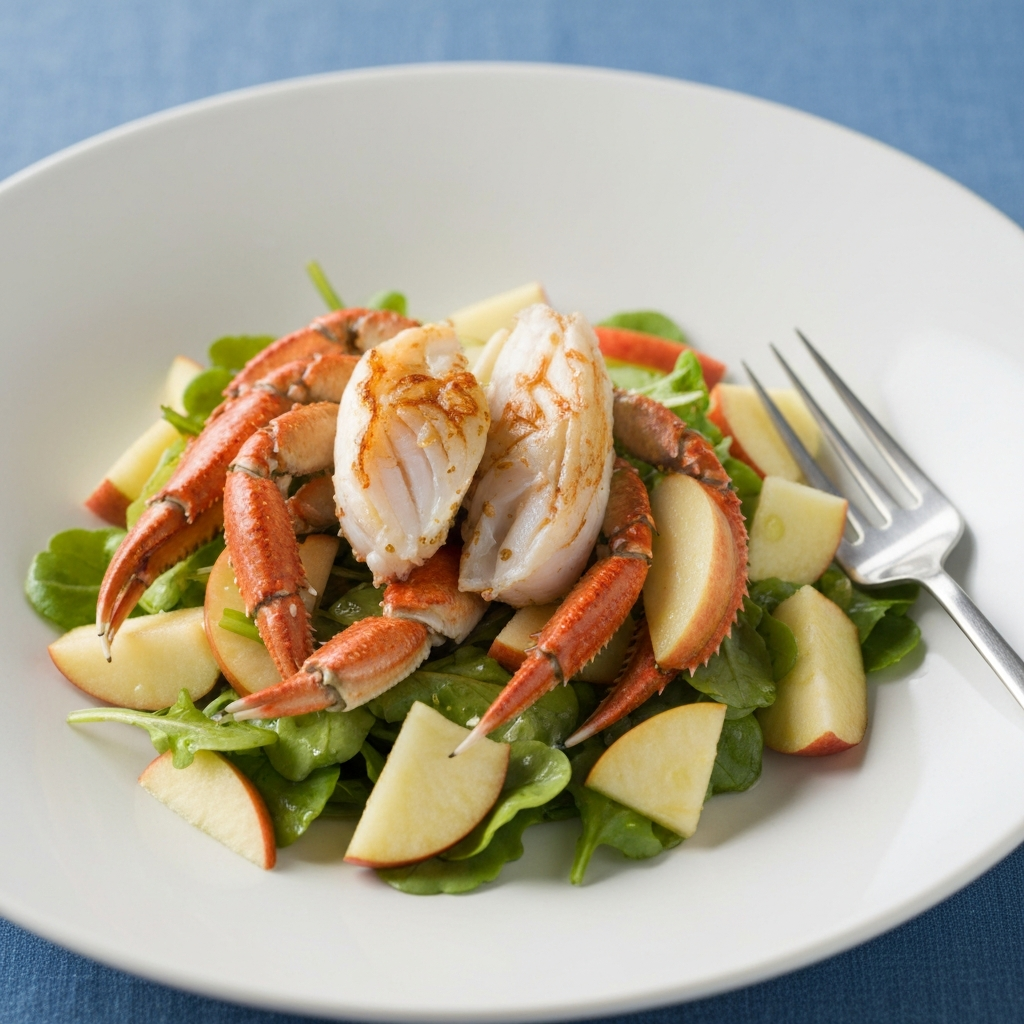 Jersey Crab & Apple Salad with Cider Vinaigrette