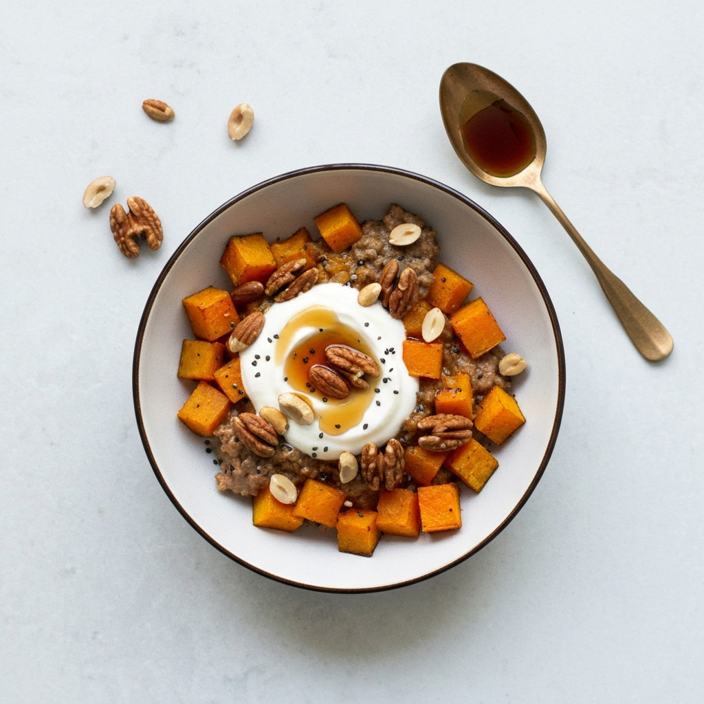 Spiced Butternut Squash Breakfast Bowls