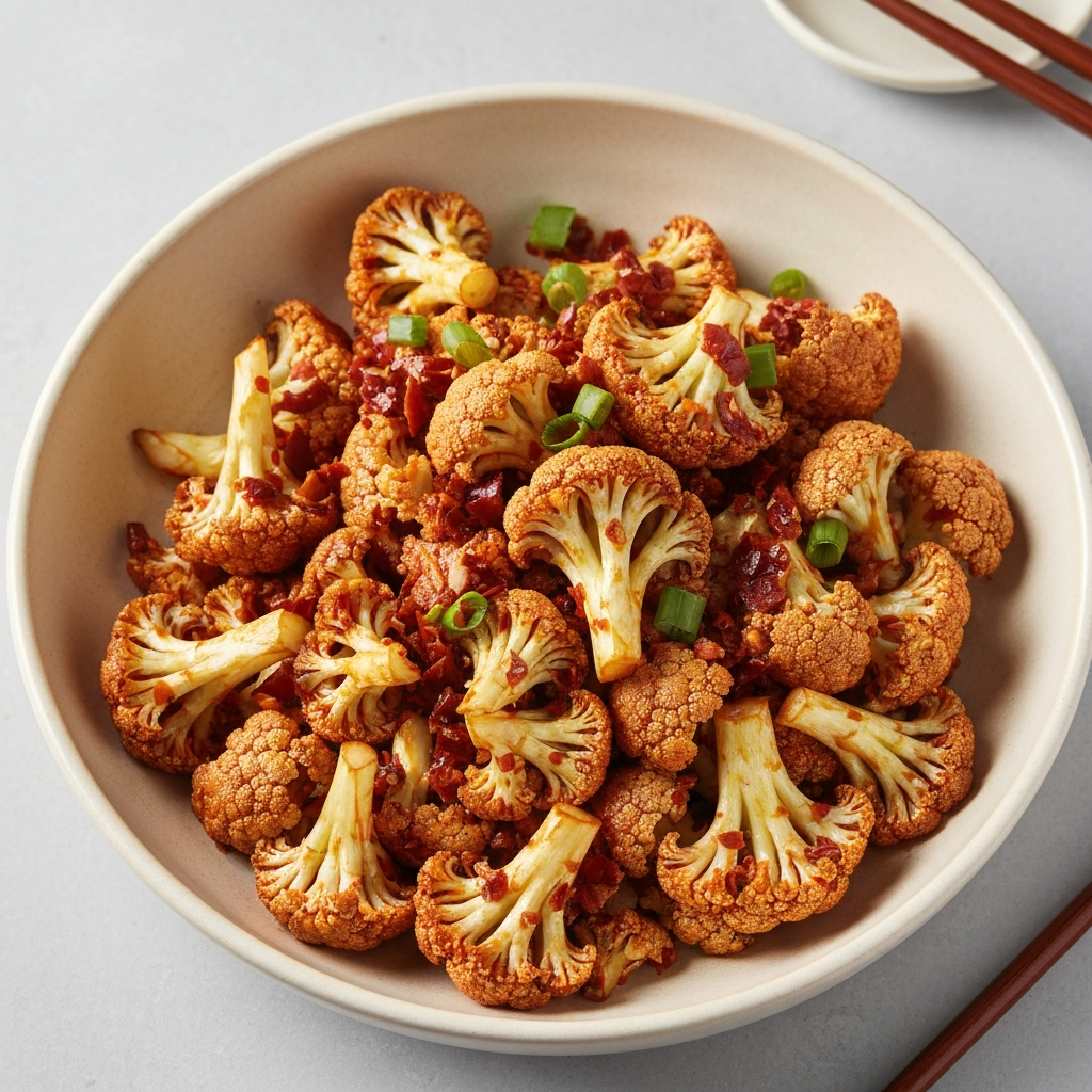Sichuan Cauliflower Stir-Fry with Chili Bean Paste