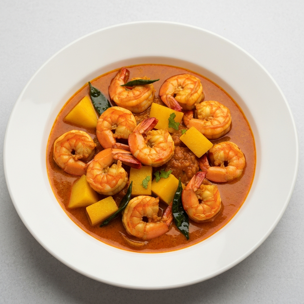 Kerala Prawn Curry with Raw Mango and Coconut Milk
