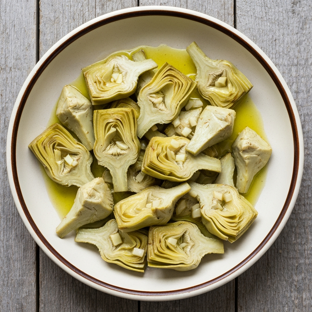 Artichoke Hearts with Garlic and Lemon