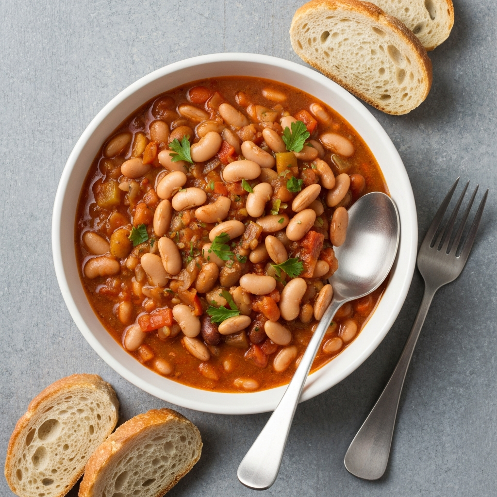 Jersey Bean Crock with Crusty Bread