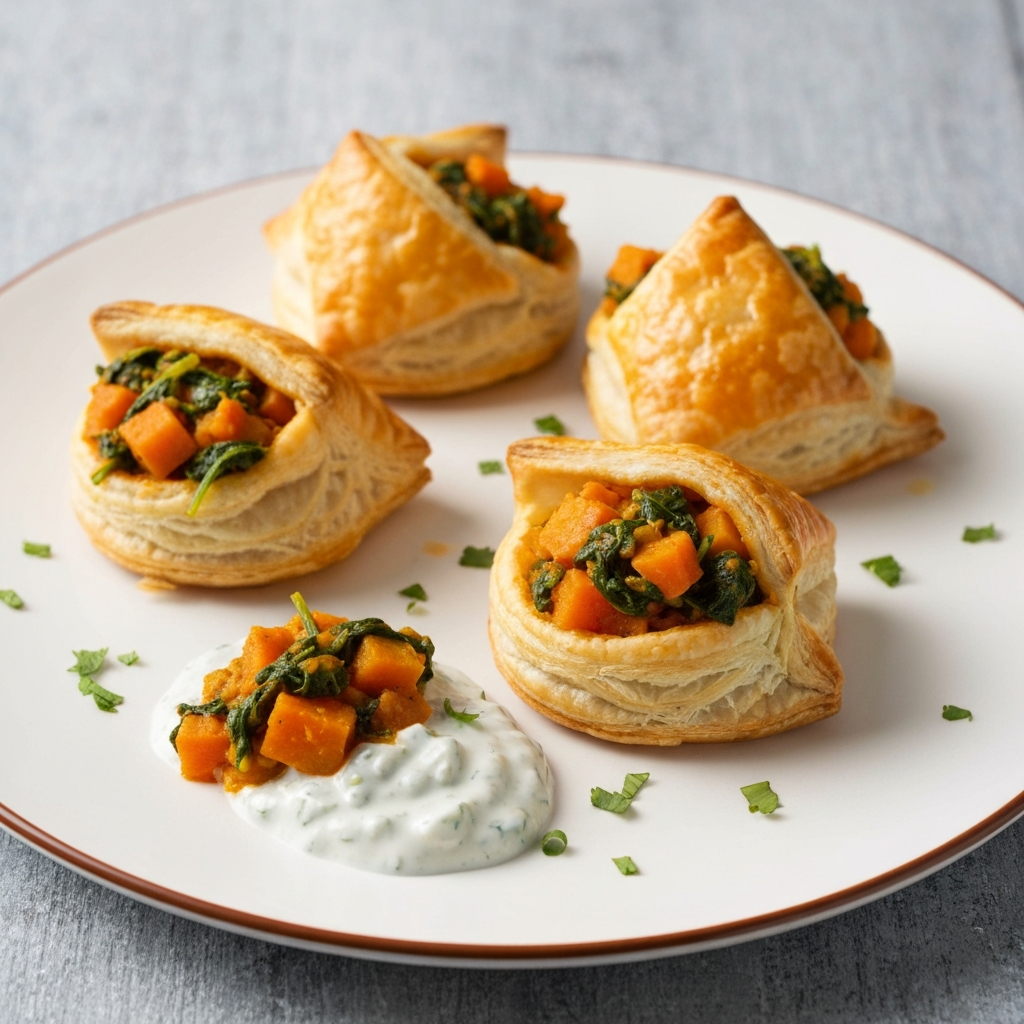 Sweet Potato and Spinach Curry Hand Pies