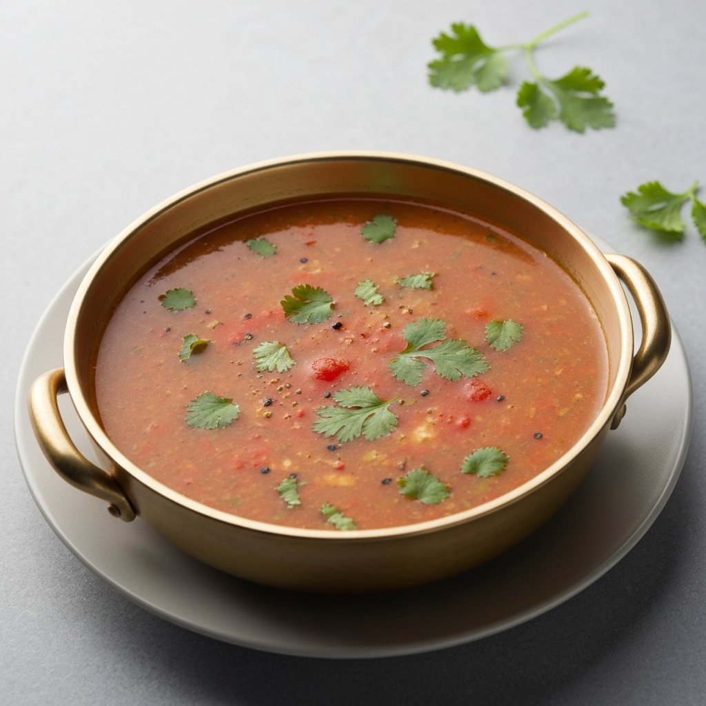 Tomato Shorba with Black Pepper and Coriander