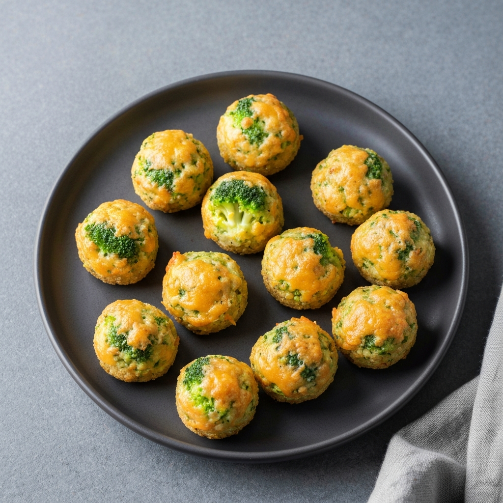 Cheesy Keto Broccoli Bites