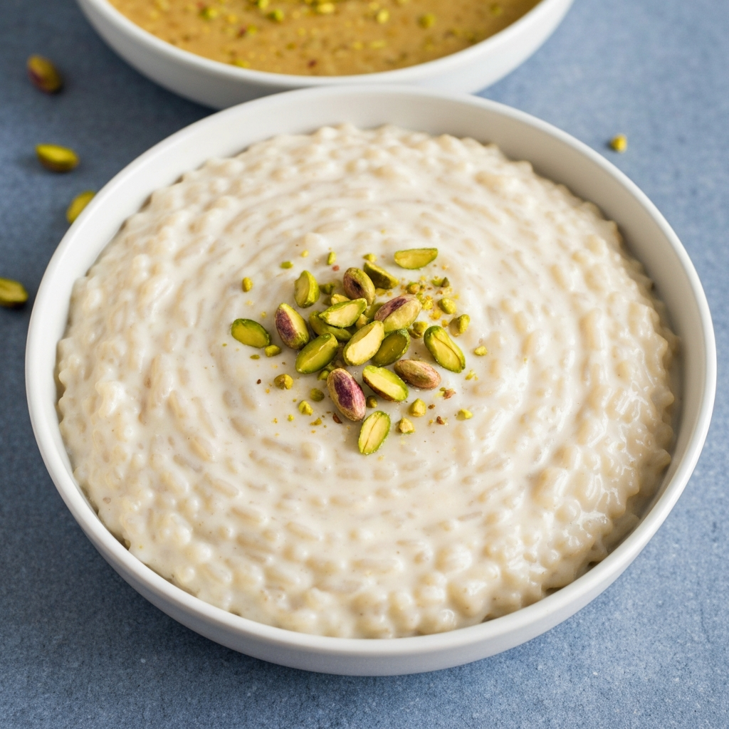 Pistachio and Rosewater Rice Pudding
