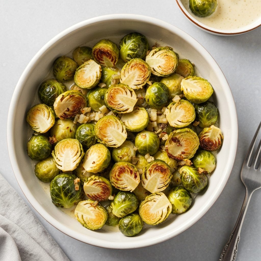 Creamy Jersey Milk Brussels Sprouts Gratin