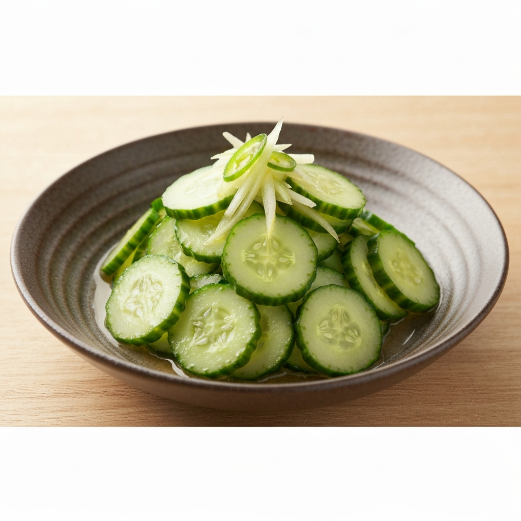 Cucumber Sunomono Salad with Rice Vinegar Dressing