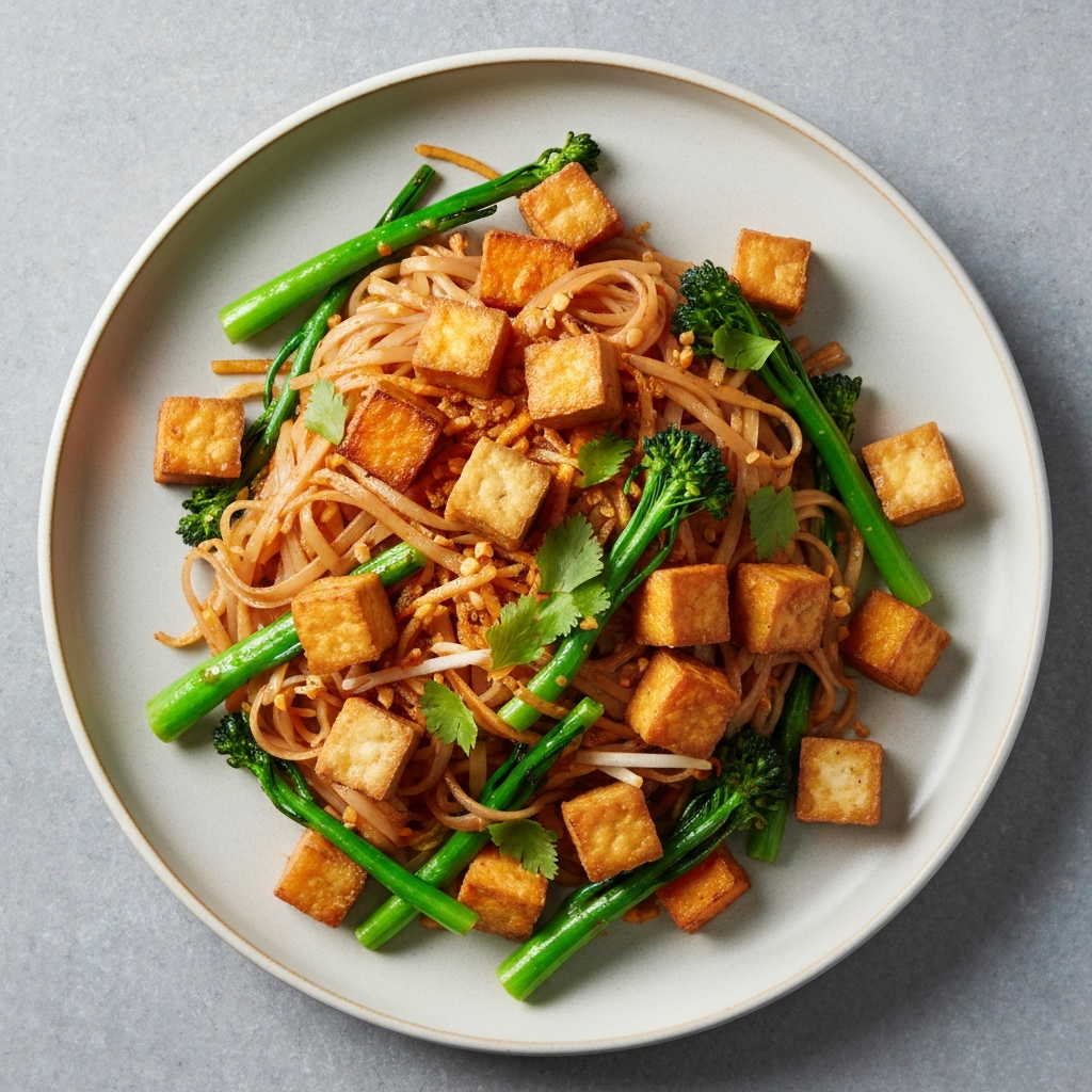 Sweet Potato and Tofu Pad See Ew